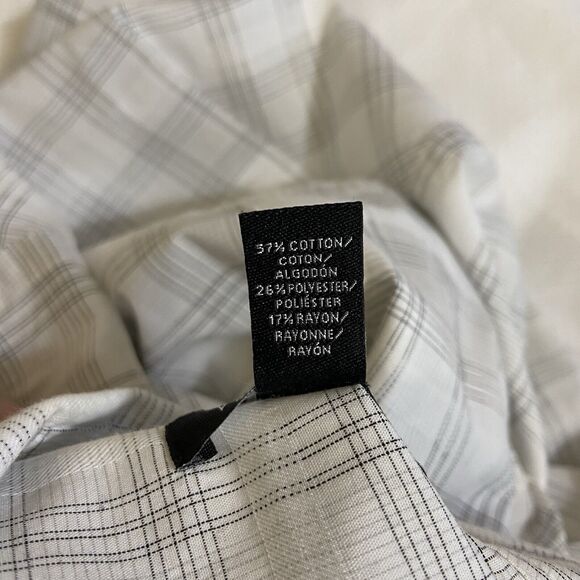 Van Heusen Mens Plaid Short Sleeve Button Up Shirt Large - Picture 10 of 10